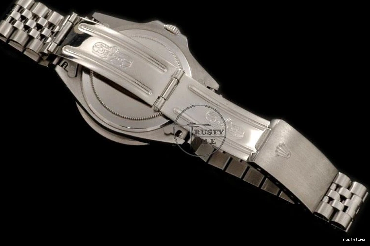 0131 ROLGMT017C – Vintage GMT SS Black Bezel Jubilee Swiss Eta 2836- Original 980